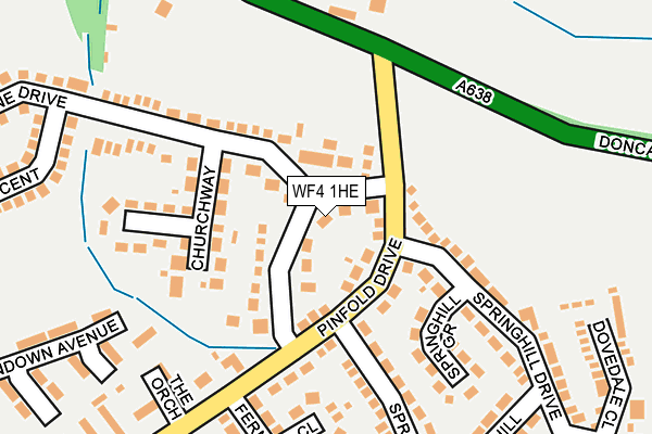 WF4 1HE map - OS OpenMap – Local (Ordnance Survey)