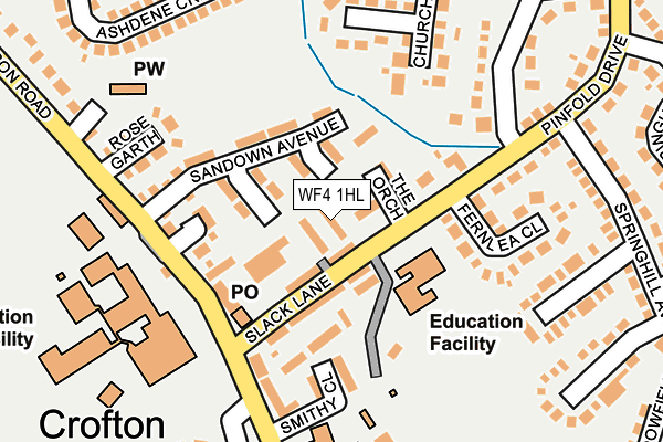 WF4 1HL map - OS OpenMap – Local (Ordnance Survey)