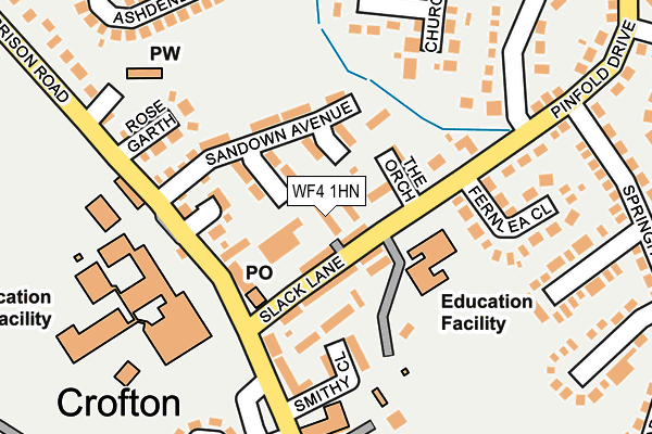 WF4 1HN map - OS OpenMap – Local (Ordnance Survey)