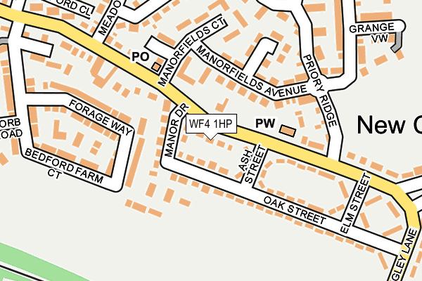 WF4 1HP map - OS OpenMap – Local (Ordnance Survey)