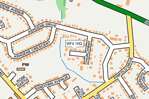 WF4 1HQ map - OS OpenMap – Local (Ordnance Survey)