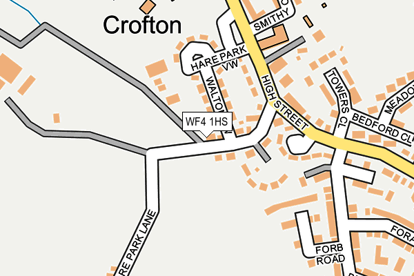 WF4 1HS map - OS OpenMap – Local (Ordnance Survey)