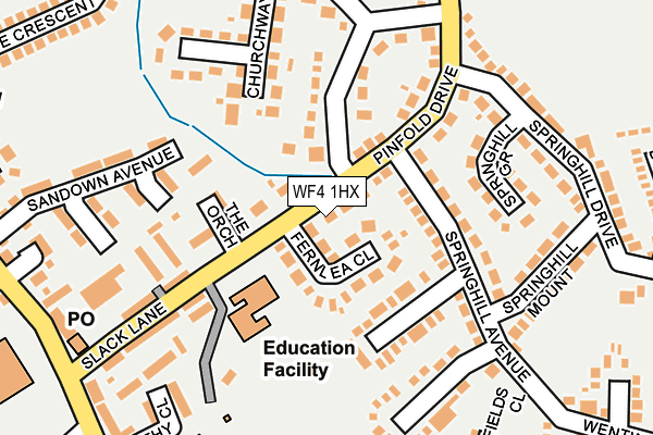 WF4 1HX map - OS OpenMap – Local (Ordnance Survey)