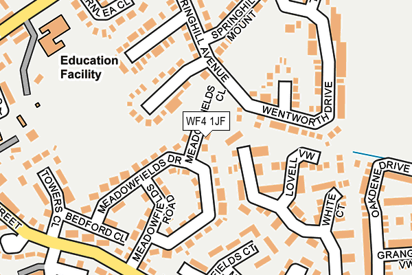 WF4 1JF map - OS OpenMap – Local (Ordnance Survey)