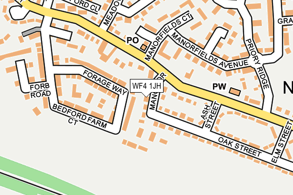 WF4 1JH map - OS OpenMap – Local (Ordnance Survey)