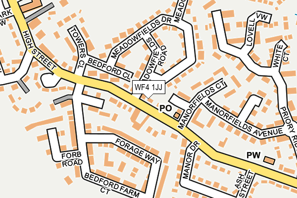 WF4 1JJ map - OS OpenMap – Local (Ordnance Survey)