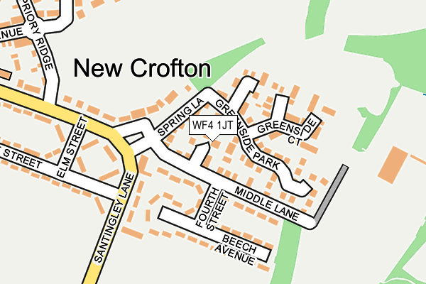 WF4 1JT map - OS OpenMap – Local (Ordnance Survey)