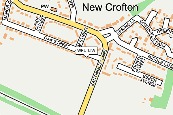 WF4 1JW map - OS OpenMap – Local (Ordnance Survey)