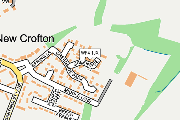 WF4 1JX map - OS OpenMap – Local (Ordnance Survey)