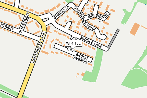 WF4 1LE map - OS OpenMap – Local (Ordnance Survey)