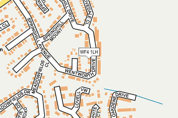 WF4 1LH map - OS OpenMap – Local (Ordnance Survey)