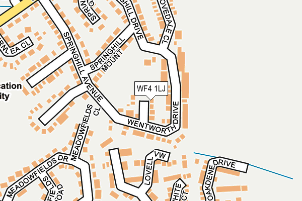 WF4 1LJ map - OS OpenMap – Local (Ordnance Survey)