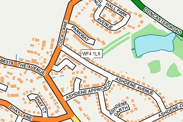 WF4 1LX map - OS OpenMap – Local (Ordnance Survey)