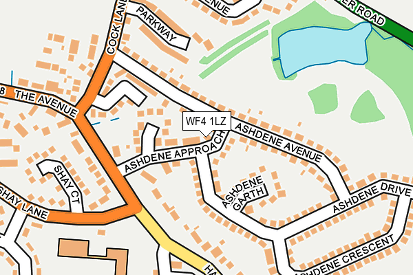 WF4 1LZ map - OS OpenMap – Local (Ordnance Survey)