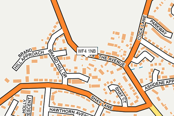 WF4 1NB map - OS OpenMap – Local (Ordnance Survey)