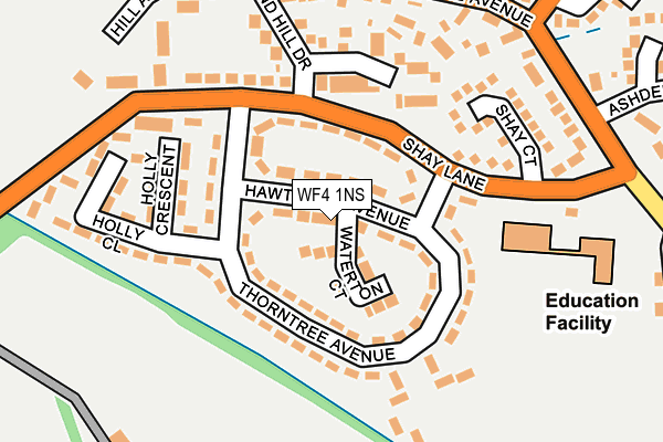 WF4 1NS map - OS OpenMap – Local (Ordnance Survey)