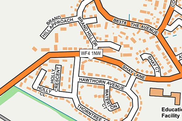WF4 1NW map - OS OpenMap – Local (Ordnance Survey)