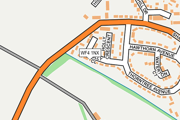 WF4 1NX map - OS OpenMap – Local (Ordnance Survey)