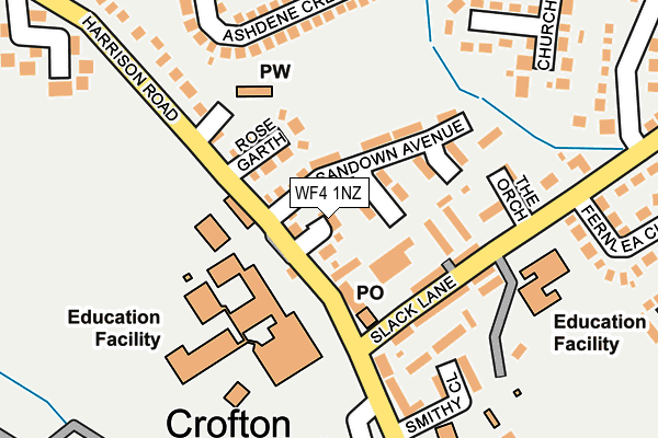 WF4 1NZ map - OS OpenMap – Local (Ordnance Survey)