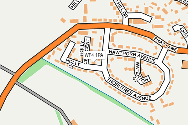 WF4 1PA map - OS OpenMap – Local (Ordnance Survey)