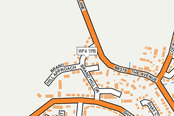 WF4 1PB map - OS OpenMap – Local (Ordnance Survey)