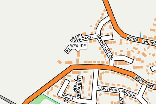 WF4 1PE map - OS OpenMap – Local (Ordnance Survey)