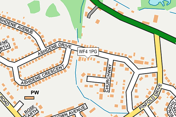 WF4 1PG map - OS OpenMap – Local (Ordnance Survey)