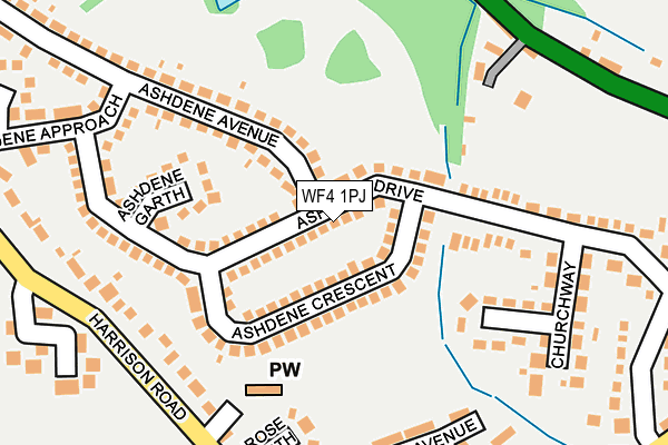 WF4 1PJ map - OS OpenMap – Local (Ordnance Survey)