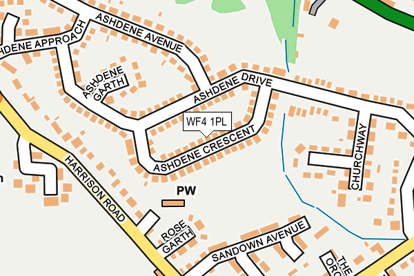 WF4 1PL map - OS OpenMap – Local (Ordnance Survey)