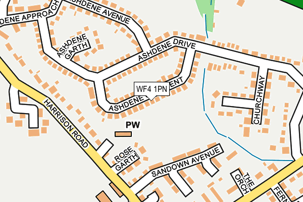 WF4 1PN map - OS OpenMap – Local (Ordnance Survey)
