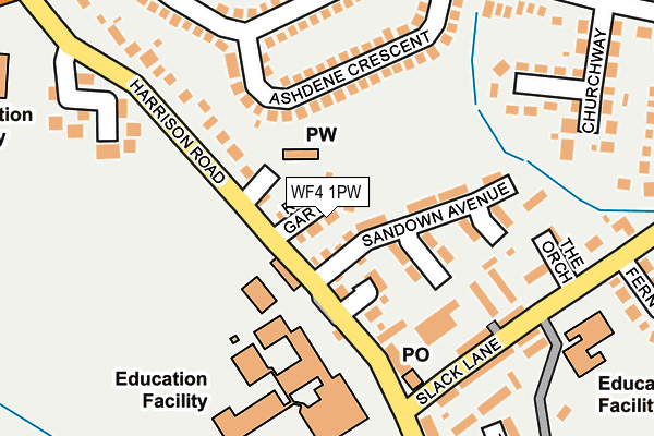 WF4 1PW map - OS OpenMap – Local (Ordnance Survey)