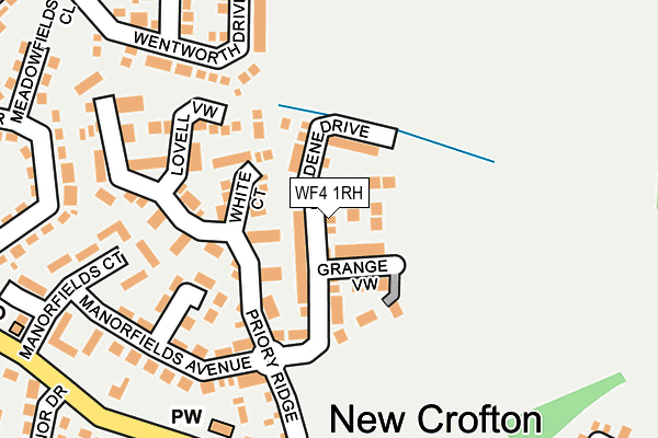 WF4 1RH map - OS OpenMap – Local (Ordnance Survey)