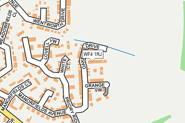 WF4 1RJ map - OS OpenMap – Local (Ordnance Survey)