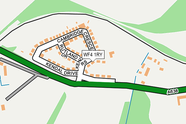 WF4 1RY map - OS OpenMap – Local (Ordnance Survey)