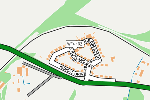 WF4 1RZ map - OS OpenMap – Local (Ordnance Survey)