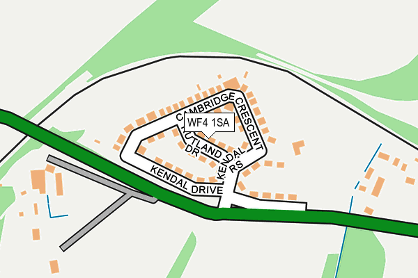 WF4 1SA map - OS OpenMap – Local (Ordnance Survey)