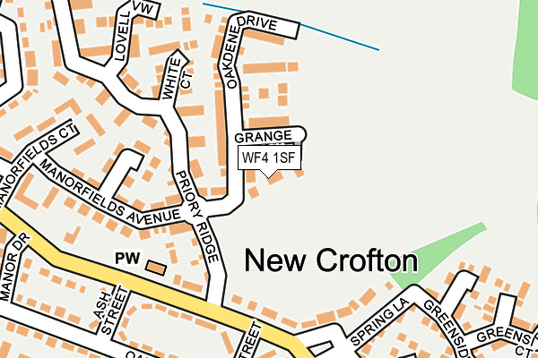 WF4 1SF map - OS OpenMap – Local (Ordnance Survey)