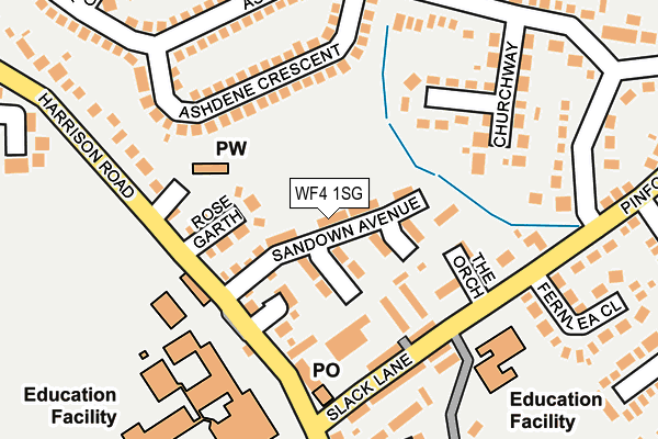 WF4 1SG map - OS OpenMap – Local (Ordnance Survey)