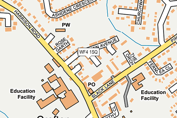 WF4 1SQ map - OS OpenMap – Local (Ordnance Survey)