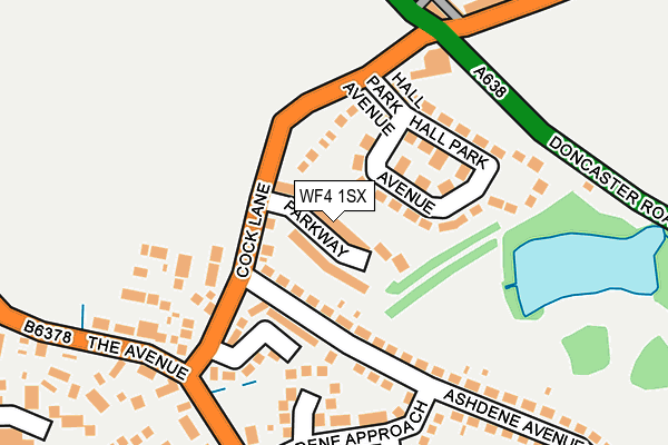 WF4 1SX map - OS OpenMap – Local (Ordnance Survey)