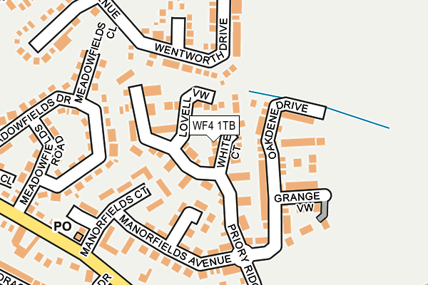 WF4 1TB map - OS OpenMap – Local (Ordnance Survey)