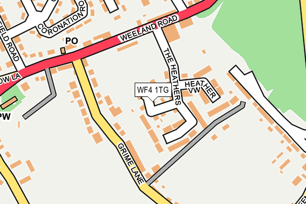 WF4 1TG map - OS OpenMap – Local (Ordnance Survey)