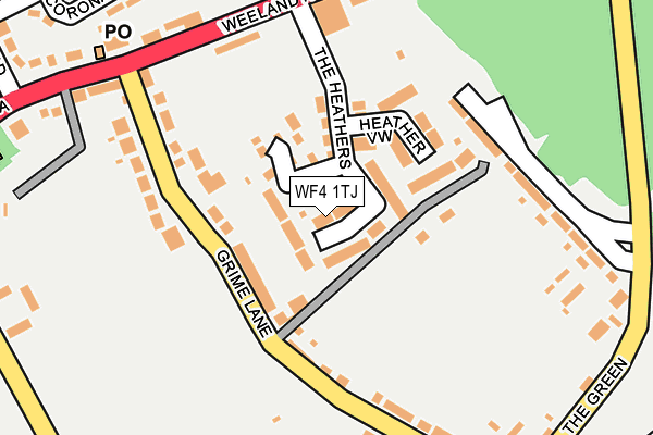 WF4 1TJ map - OS OpenMap – Local (Ordnance Survey)