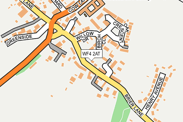 WF4 2AT map - OS OpenMap – Local (Ordnance Survey)