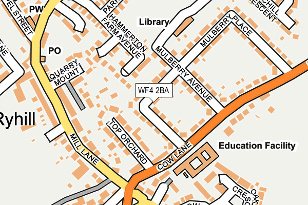 WF4 2BA map - OS OpenMap – Local (Ordnance Survey)