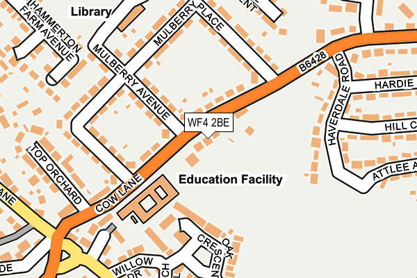 WF4 2BE map - OS OpenMap – Local (Ordnance Survey)