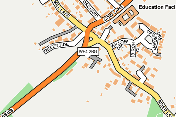 WF4 2BG map - OS OpenMap – Local (Ordnance Survey)