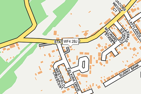 WF4 2BJ map - OS OpenMap – Local (Ordnance Survey)