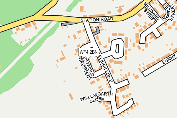 WF4 2BN map - OS OpenMap – Local (Ordnance Survey)