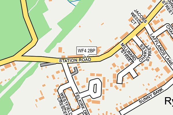 WF4 2BP map - OS OpenMap – Local (Ordnance Survey)